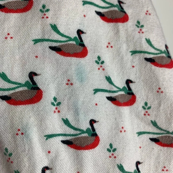 Vintage Bay Club Geese Wearing Scarfs Printed Button Front Shirt Size  14 - Picture 10 of 13